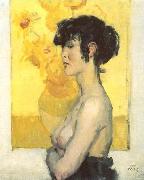 Isaac Israels Woman before oil painting artist